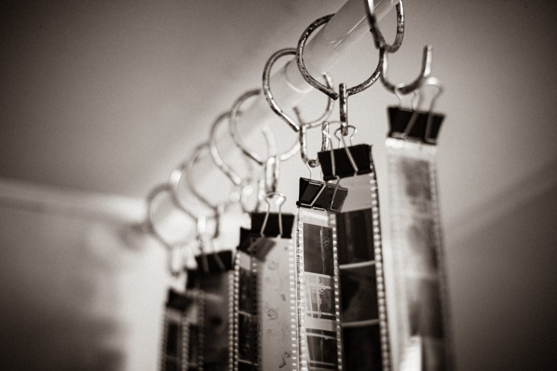 Film drying in my bathroom Film drying in my bathroom